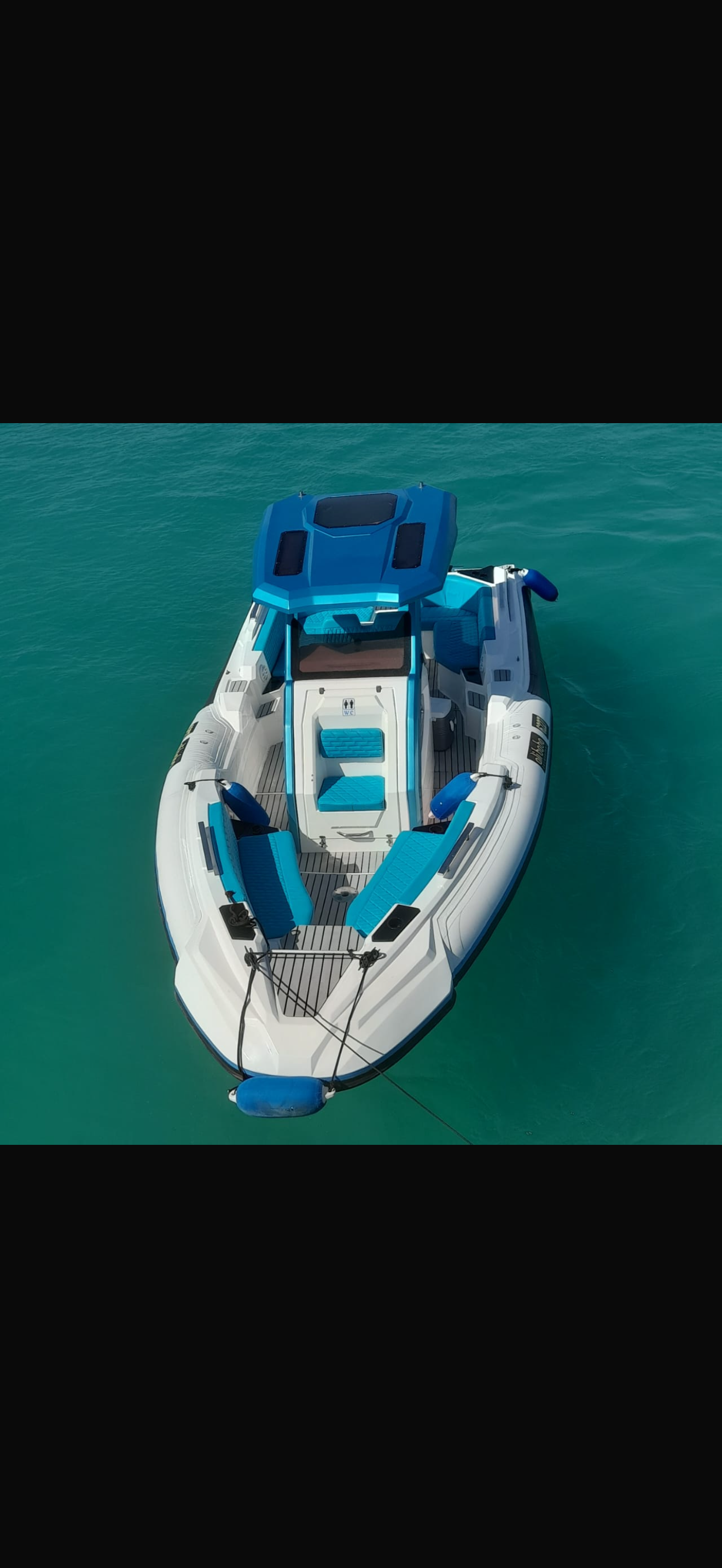 Private speedboat on the Red Sea